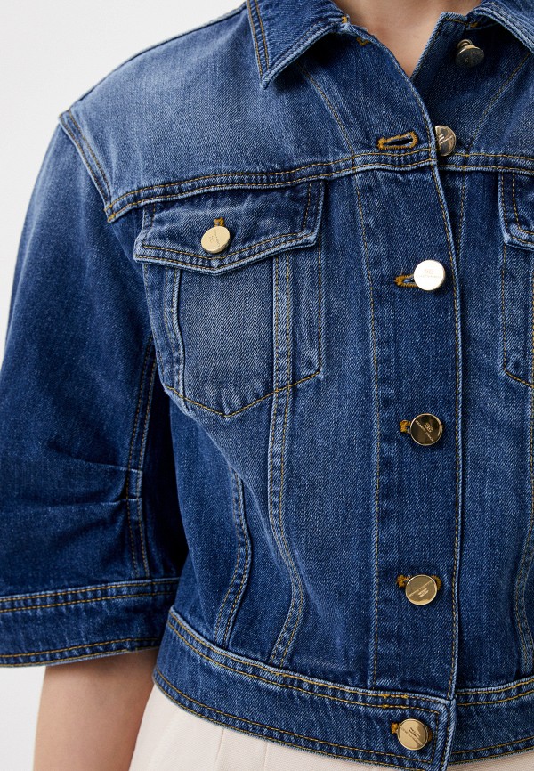 Elisabetta Franchi Куртка джинсовая - BJ09D21E2 - фото 4