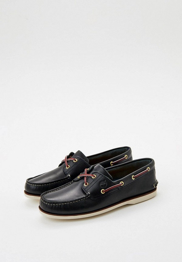 Топсайдеры Timberland MEN'S 2 EYE BOAT SHOE BLUE, цвет: черный ...