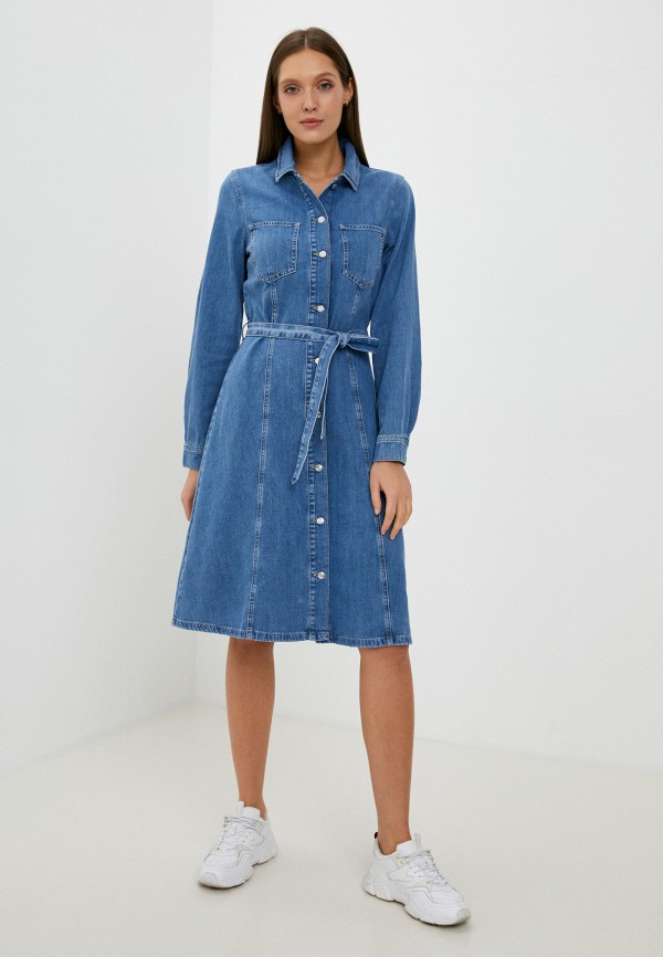 Платье джинсовое Tommy Hilfiger, цвет: синий, RTLABE707601 — купить в ...