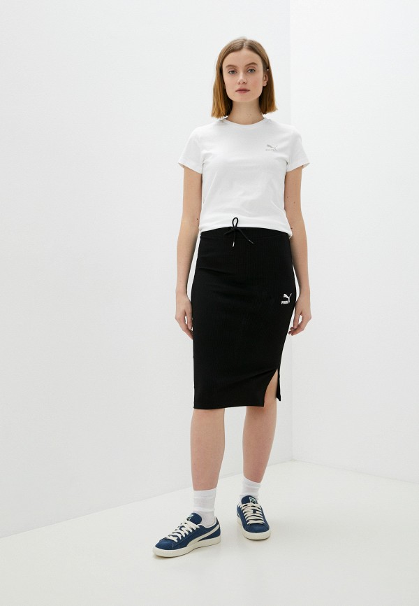 PUMA Classics Ribbed Midi Skirt RTLABF221901 Lamoda