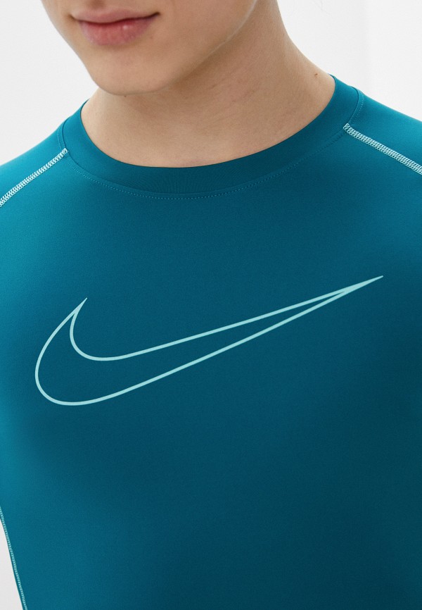 Футболка компрессионная Nike M NP DF TIGHT TOP SS, цвет: бирюзовый ...