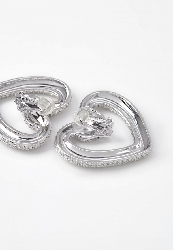 Swarovski® Клипсы - Una, родиевое покрытие - фото 2