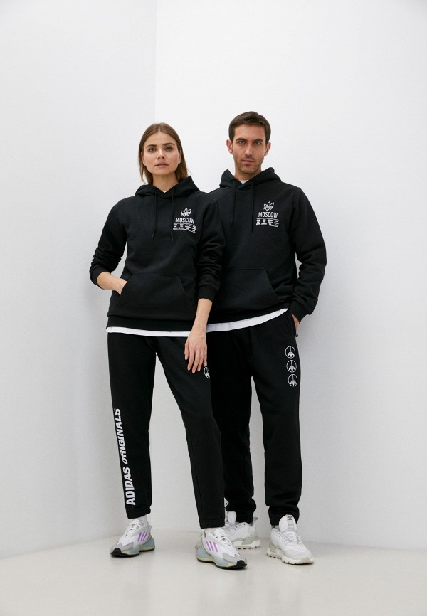 Худи adidas Originals Moscow Drop, цвет: черный, RTLABF784401 — купить в  интернет-магазине Lamoda