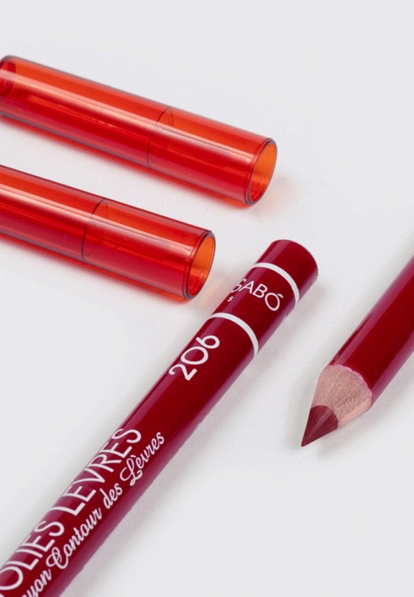 Vivienne Sabo Карандаш для губ классический - JOLIES LEVRES Lip Pensil, стойкий, тон 206 красный холодный, 1.4 г - фото 3