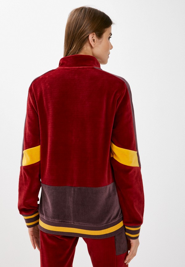 Олимпийка PUMA TYE VELOUR TRACK JACKET, цвет: бордовый