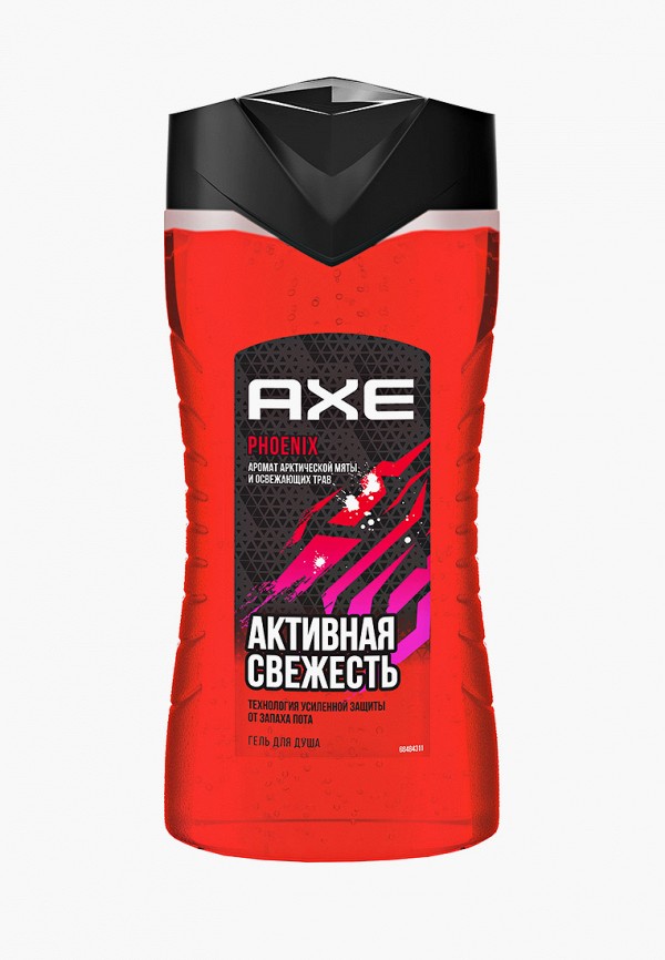 Гель для душа Axe с ароматом мяты и освежающих трав, цвет: прозрачный ...