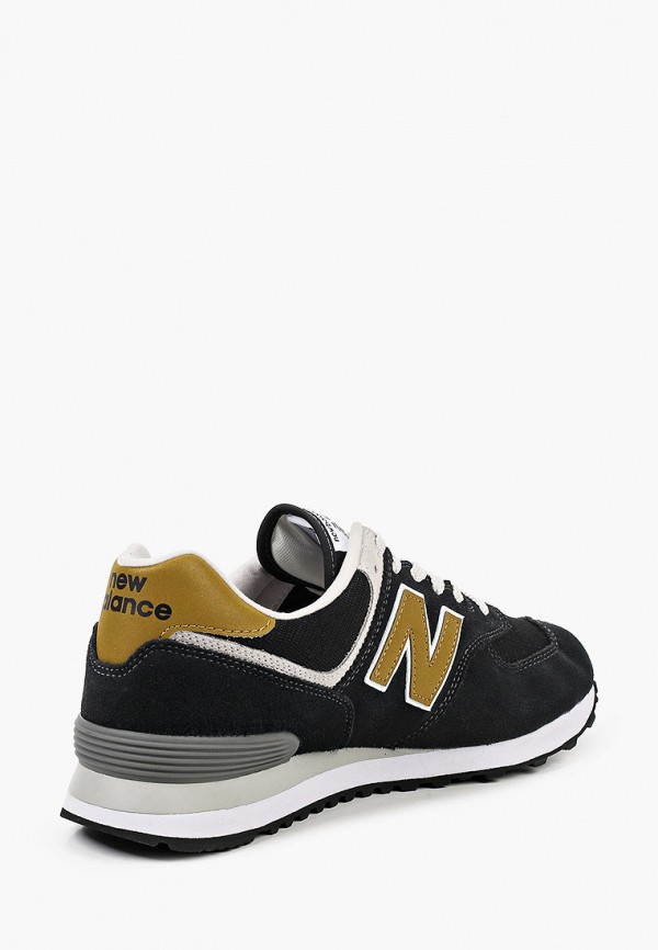 New balance 574 black and yellow sale