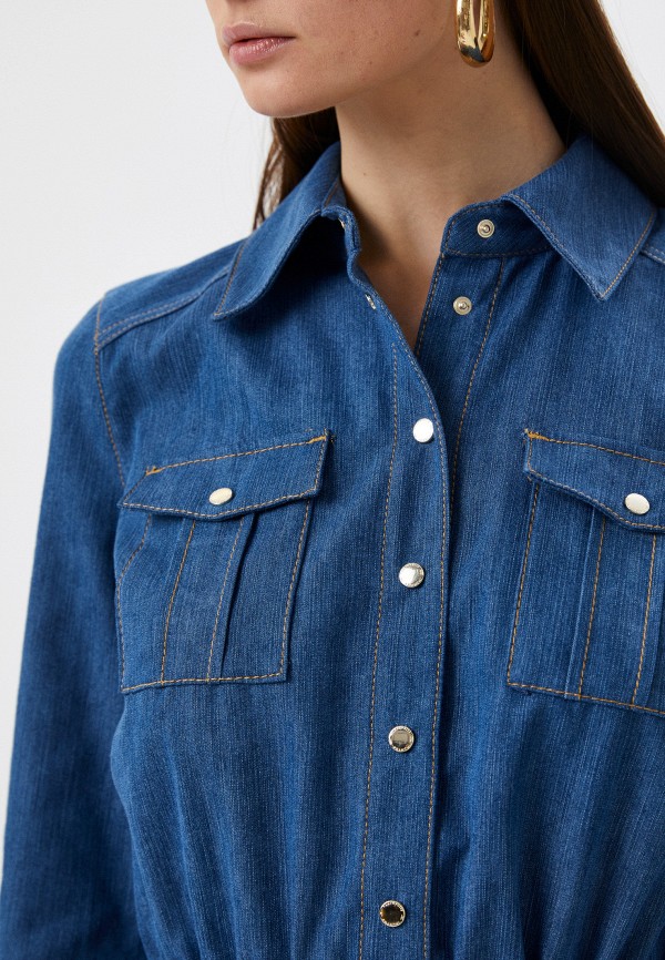 Elisabetta Franchi Платье джинсовое - AJ24S21E2 - фото 4