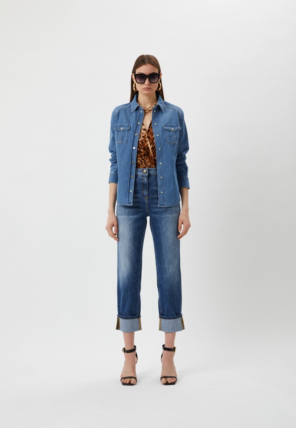 Elisabetta Franchi Рубашка джинсовая - CJ15S21E2 - фото 2