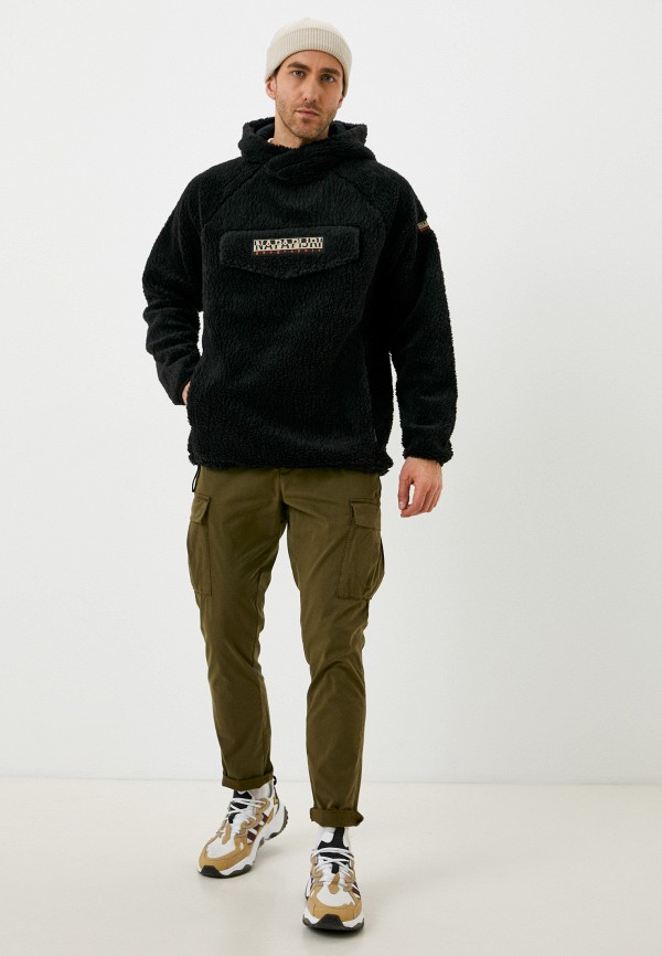 Napapijri Худи - T-PATCH CURLY 1 BLACK 041 - фото 2