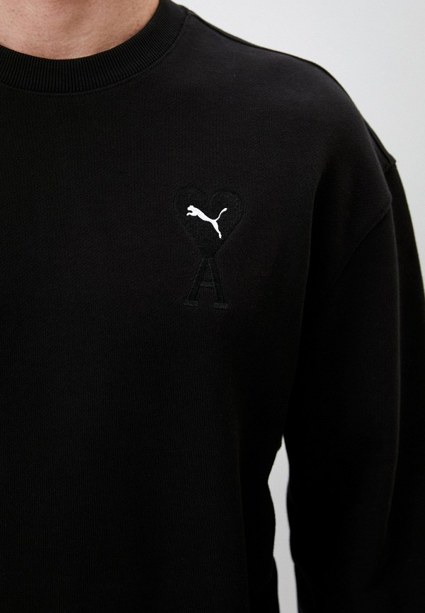Свитшот PUMA x AMI Crew, цвет: черный, RTLABJ457901 — купить в интернет ...