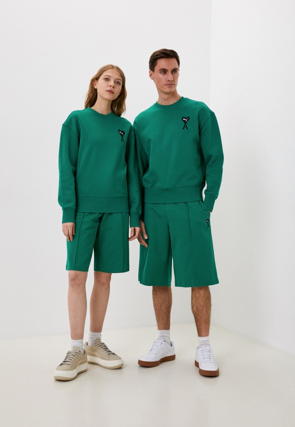 Свитшот PUMA x AMI Crew, цвет: зеленый, RTLABJ458601 — купить в ...