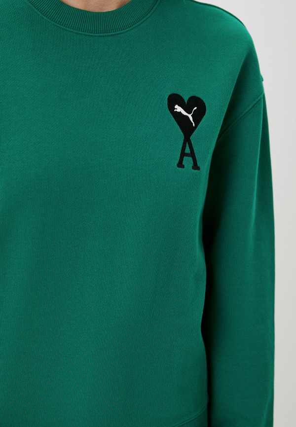 Свитшот PUMA x AMI Crew, цвет: зеленый, RTLABJ458601 — купить в ...