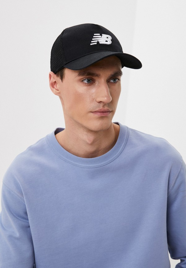 Бейсболка New Balance Lifestyle Athletics Trucker, цвет: черный ...