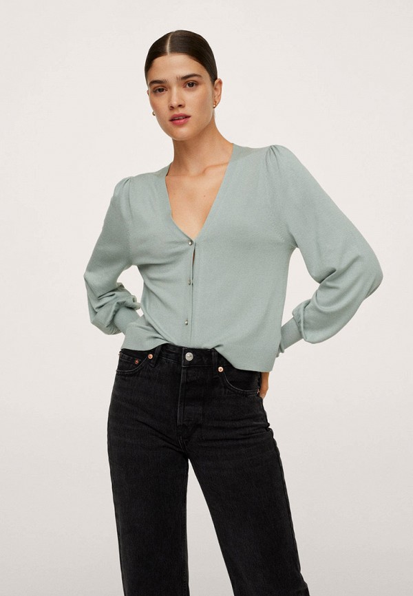 Кардиган Mango QUEENIE, цвет: голубой, RTLABK380701 — купить в интернет ...