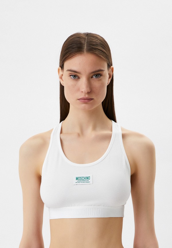 Бюстгальтер Moschino Underwear ECO, цвет: белый, RTLABK984901 — купить ...