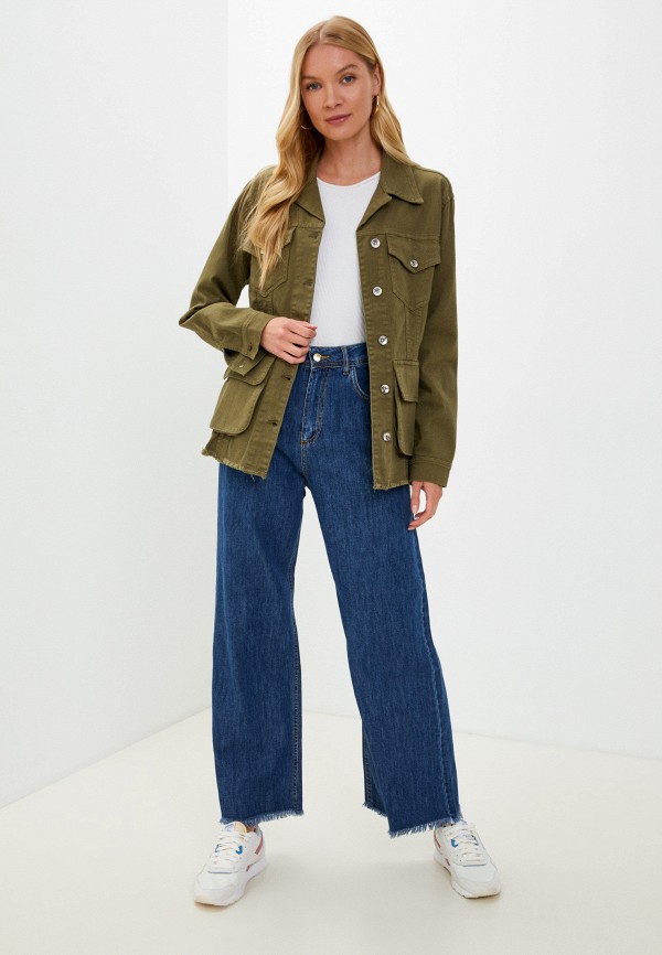 Куртка джинсовая Rinascimento, цвет: хаки, RTLABL216501 — купить в ...