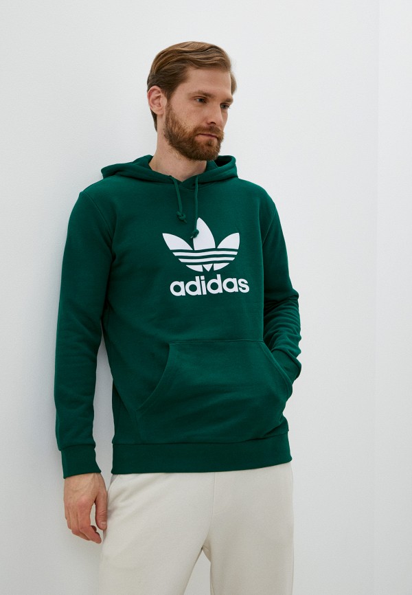Худи adidas Originals TREFOIL HOODIE, цвет: зеленый, RTLABM510701 — купить в интернет-магазине Lamoda
