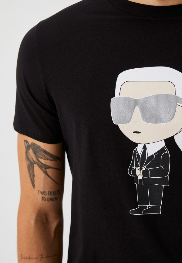 Футболка Karl Lagerfeld, цвет: черный, RTLABN178301 — купить в интернет ...
