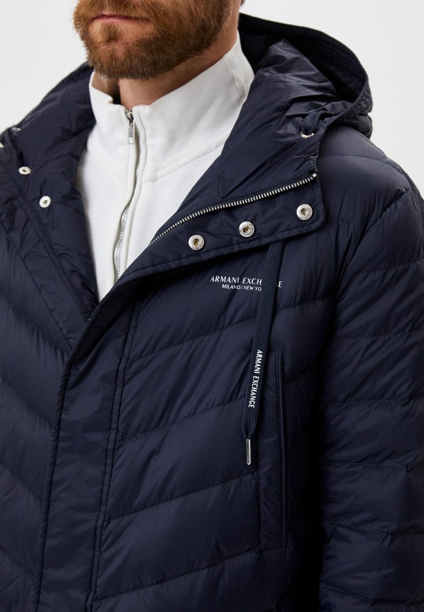 Пуховик Armani Exchange, цвет: синий, RTLABN977801 — купить в интернет ...
