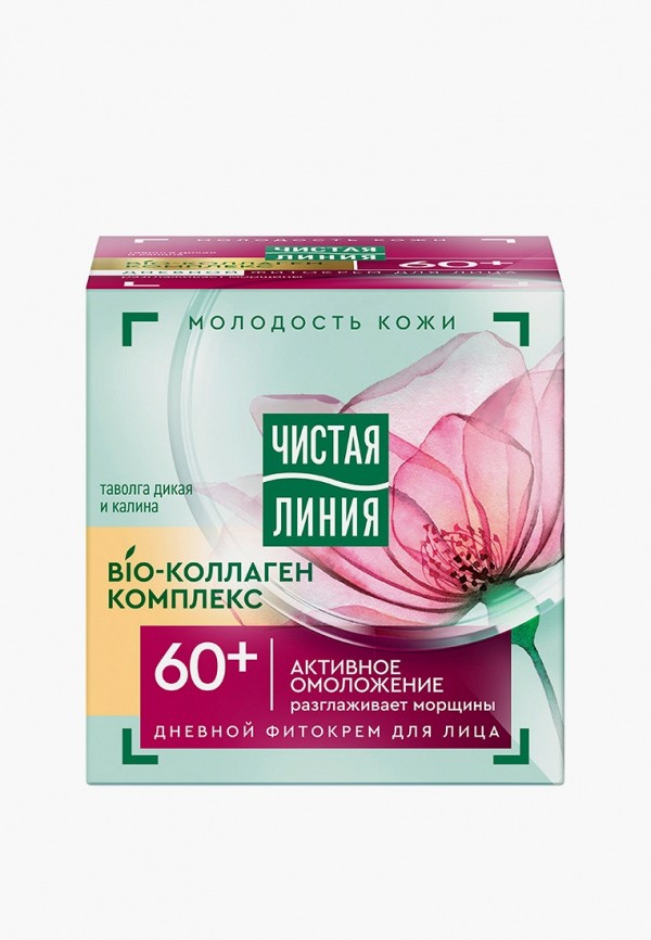 Чистая Линия Крем для лица - от 60 лет дневной Таволга/Калина, 45 мл - фото 2