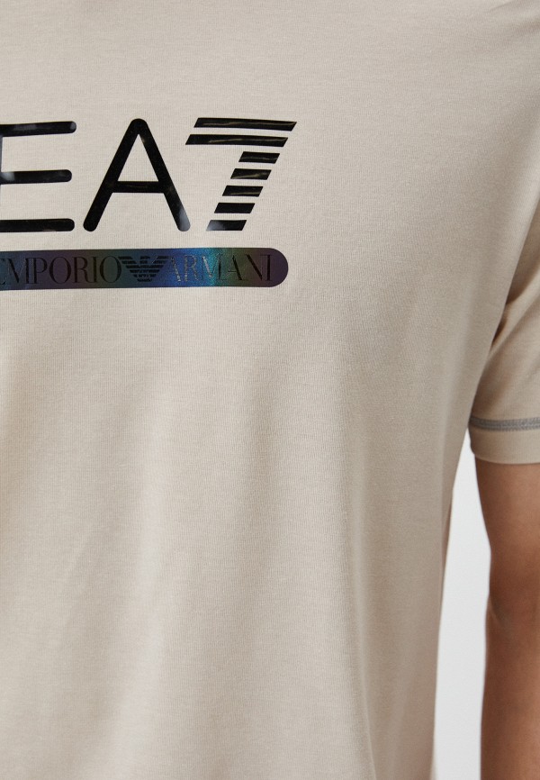 Футболка EA7 NATURAL VENTUS 7, цвет: бежевый, RTLABO860201 — купить в ...