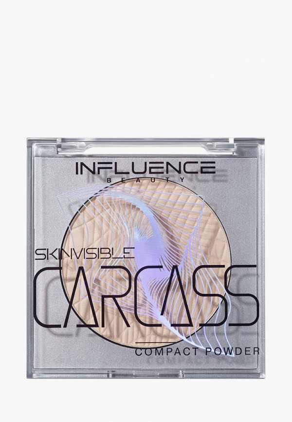 Пудра компактная Influence Beauty матирующая, с легким сатиновым ...