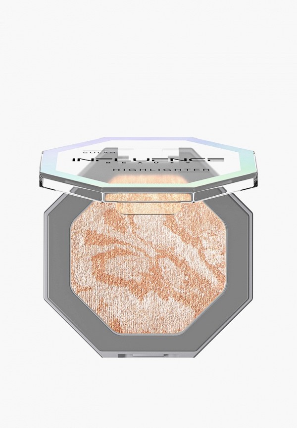 Influence Beauty Хайлайтер - SOLAR с сияющими частицами, эффект деликатного сияния, золотой, 4,8 г - фото 1