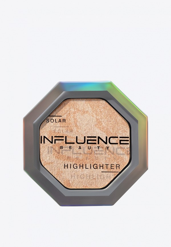 Influence Beauty Хайлайтер - SOLAR с сияющими частицами, эффект деликатного сияния, золотой, 4,8 г - фото 4