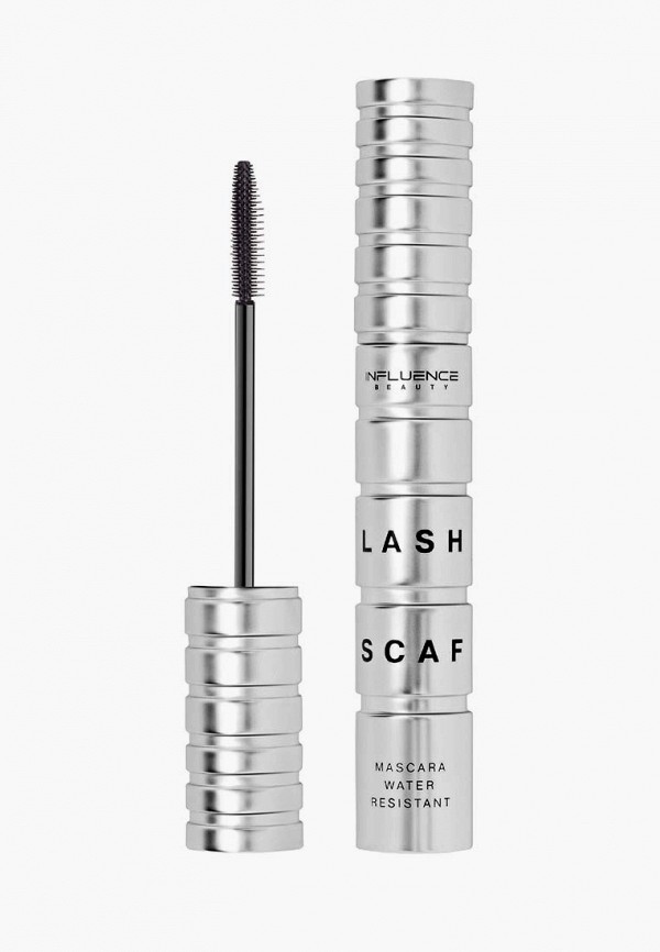 Influence Beauty Тушь для ресниц водостойкая - LASH SCAF влагостойкая, эффект объемных разделенных ресниц, тон черный, 6 мл - фото 1