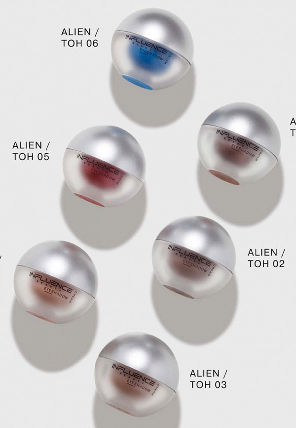Тени для век Influence Beauty кремовые, ALIEN, стойкие, сатиновый финиш ...