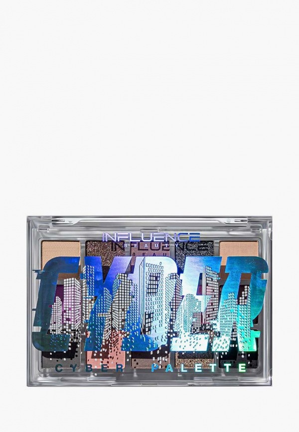 Influence Beauty Палетка теней для век - CYBER из 15 оттенков, высокопигментированная текстура, макияж в стиле Hi-tech, 11 г - фото 2