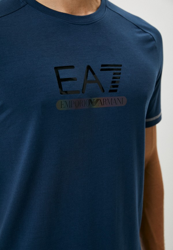 Футболка EA7 NATURAL VENTUS 7, цвет: синий, RTLABP063101 — купить в ...