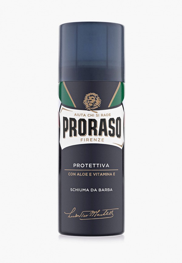 Пена для бритья Proraso с алоэ и витамином Е, 50 мл, цвет: прозрачный ...
