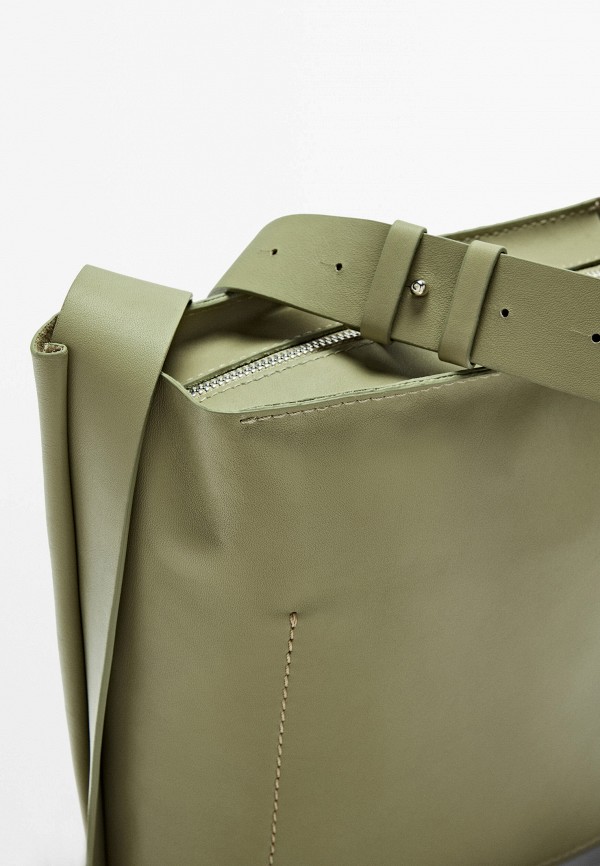 Сумка Massimo Dutti, цвет зеленый, RTLABP742501 — купить в интернет