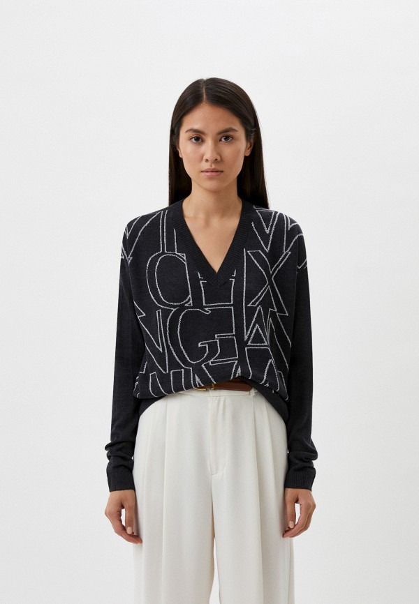 Пуловер Armani Exchange, цвет: серый, RTLABQ240901 — купить в  интернет-магазине Lamoda