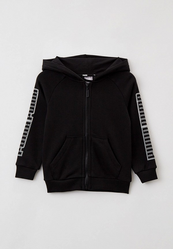 Puma black zip up hoodie hotsell