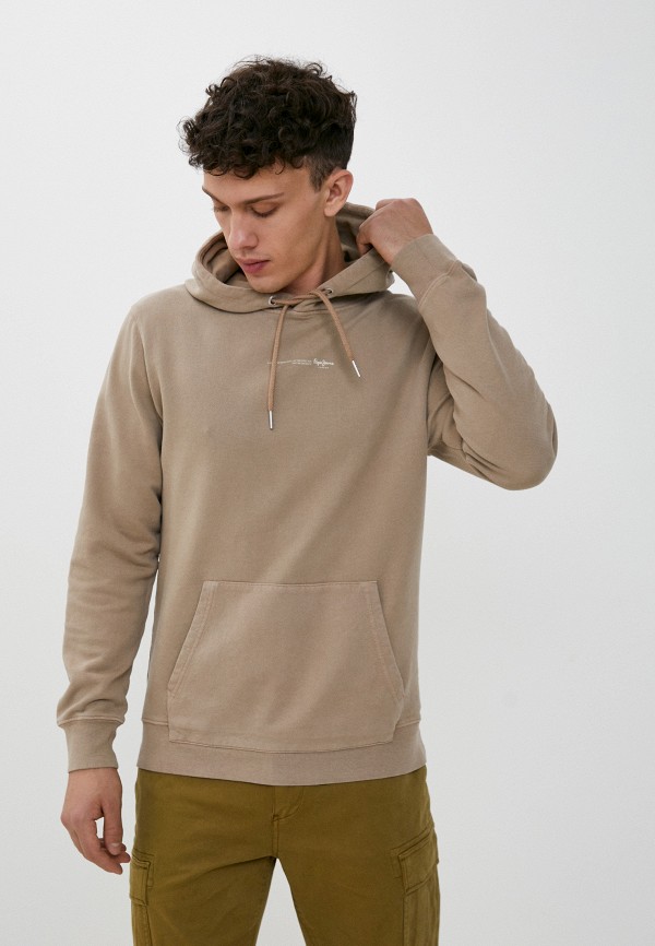 Худи Pepe Jeans DAVID HOODIE, цвет: бежевый, RTLABQ381401 — купить в ...