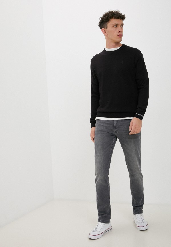 Pull Homme Pepe Jeans New Andre - Col Rond, Manches Longues, Coupe Classique, Logo Jacquard Aux Poignets