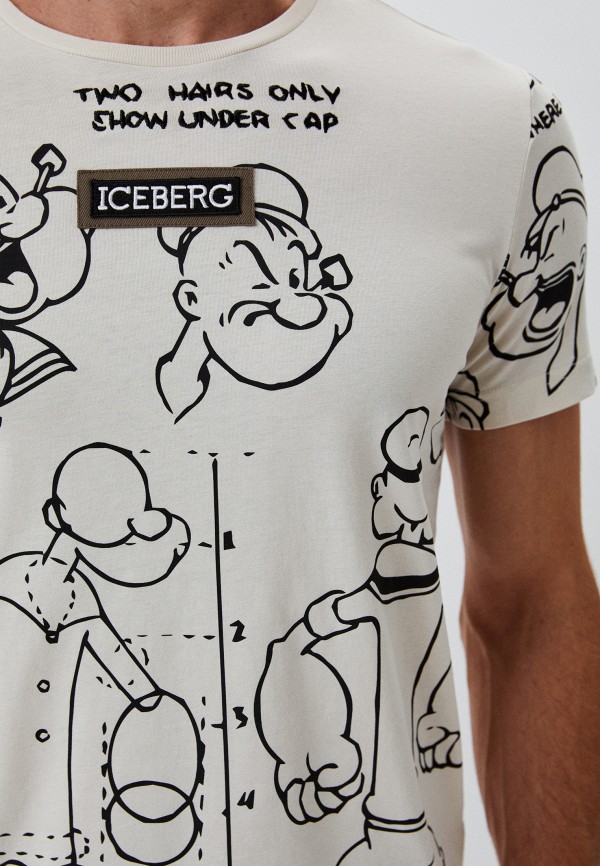 Футболка Iceberg, цвет: бежевый, RTLABQ747801 — купить в интернет ...