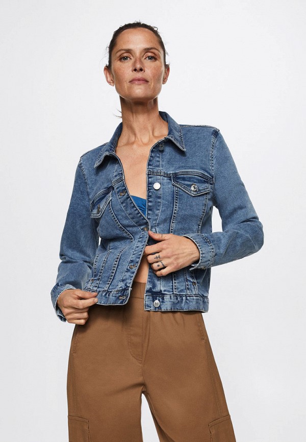 Куртка джинсовая Mango VICKY, цвет: синий, RTLABQ801201 — купить в ...