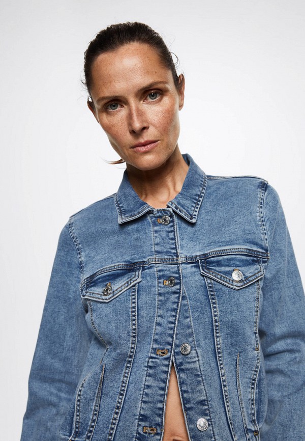 Куртка джинсовая Mango VICKY, цвет: синий, RTLABQ801201 — купить в ...
