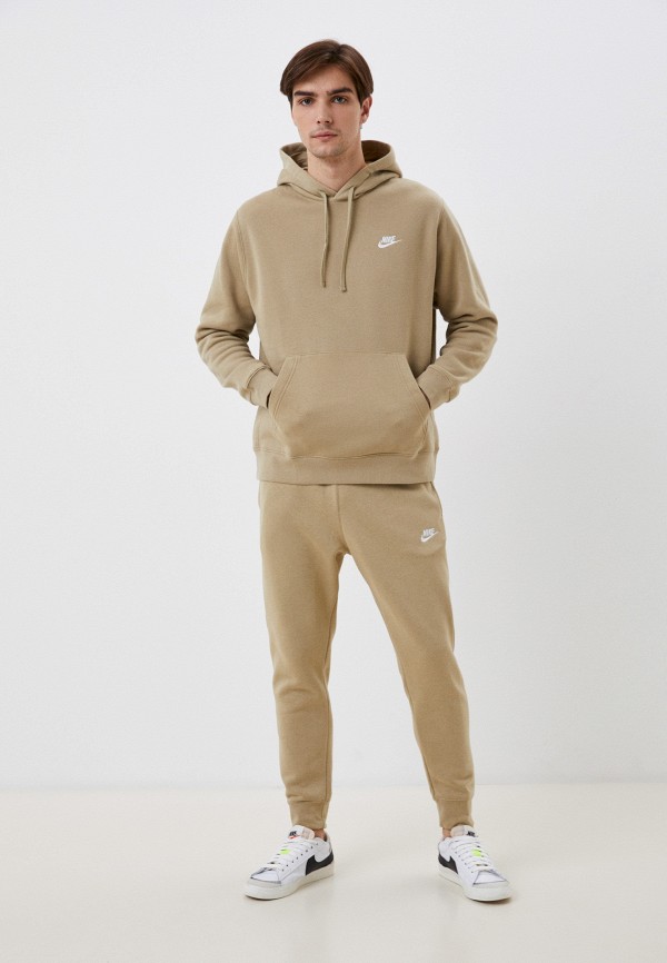 Худи Nike M NSW CLUB HOODIE PO BB, цвет: бежевый, RTLABR127201 — купить ...