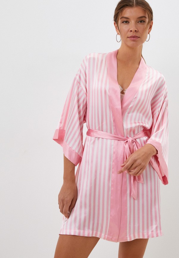 Халат домашний Victoria's Secret, цвет: розовый, RTLABR261701 — купить в  интернет-магазине Lamoda