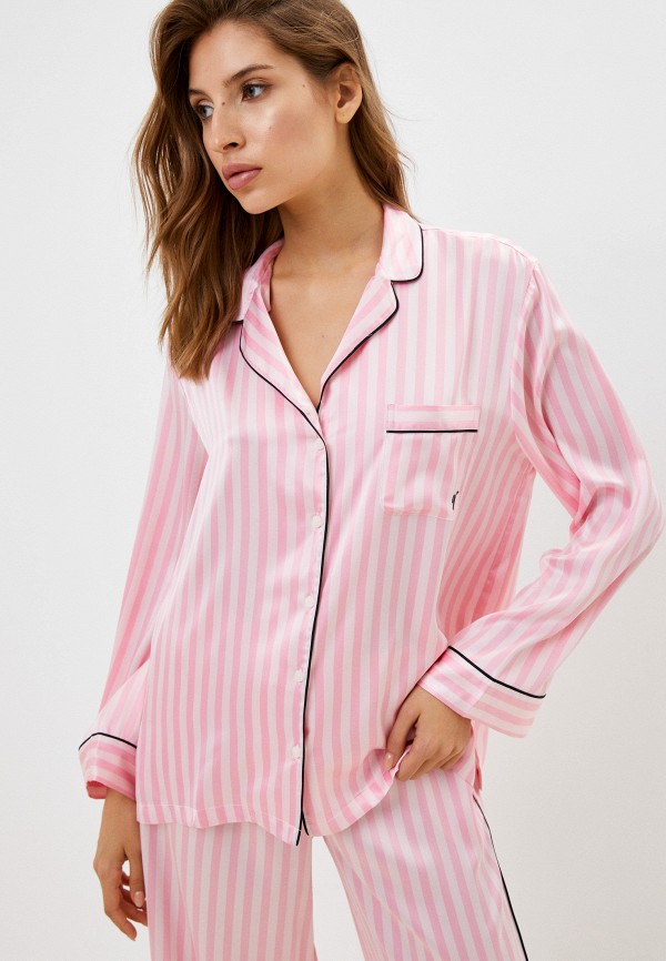 Пижама Victoria's Secret, цвет: розовый, RTLABR286801 — купить в  интернет-магазине Lamoda