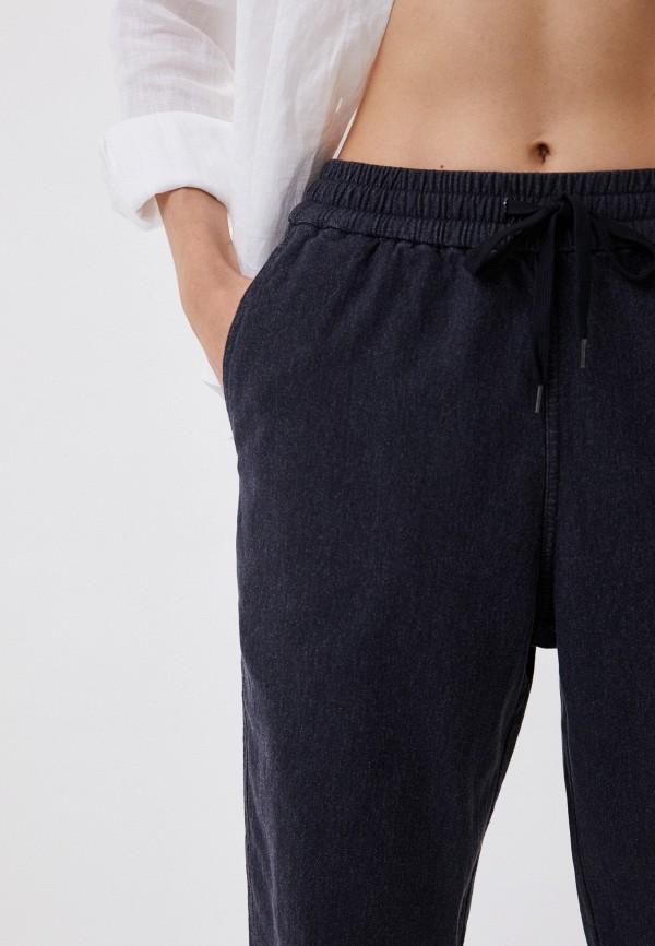 Брюки UNIQLO из ткани джерси, цвет: синий, RTLABW763901 — купить в ...