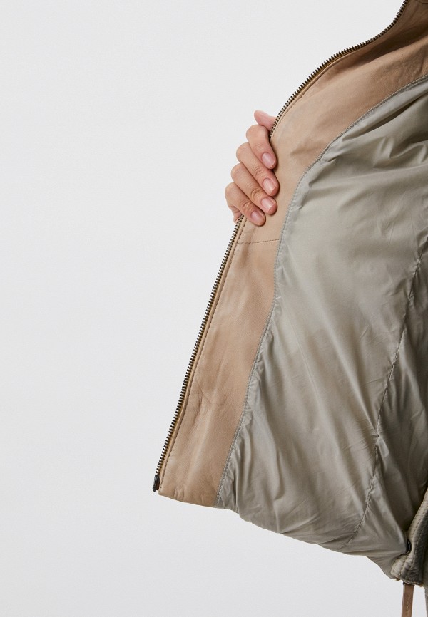 Blouson Куртка кожаная утепленная - фото 4