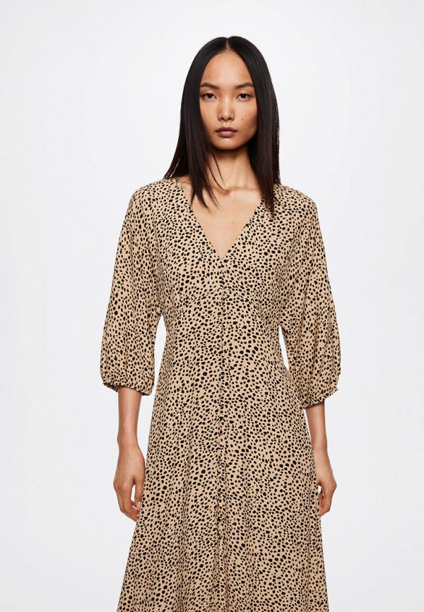 Платье Mango BOMBAY, цвет: бежевый, RTLABX527901 — купить в интернет ...