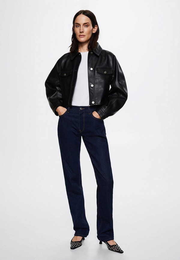 Mango Куртка кожаная - MASHA - фото 2