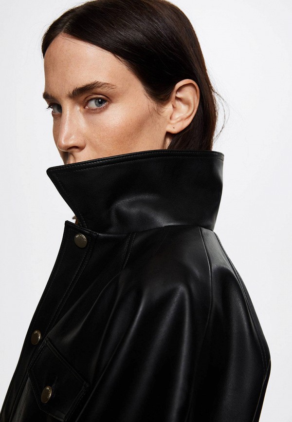 Mango Куртка кожаная - MASHA - фото 4